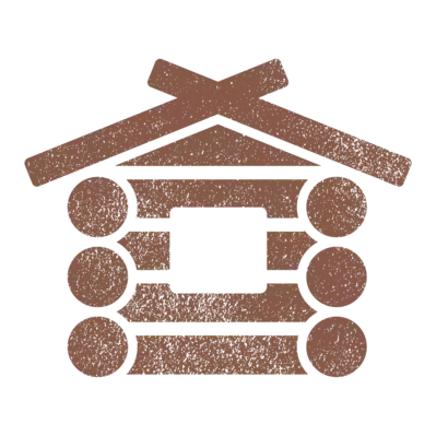 log cabin graphic