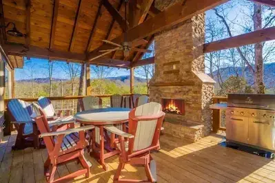 deck of Smoky Mountain cabin
