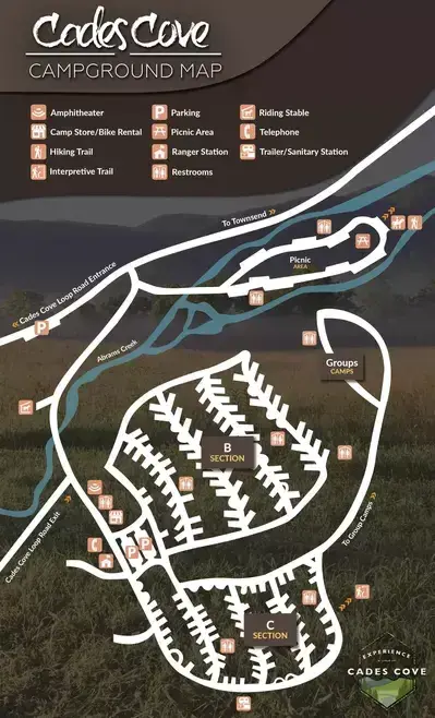 Cades Cove Campground Map